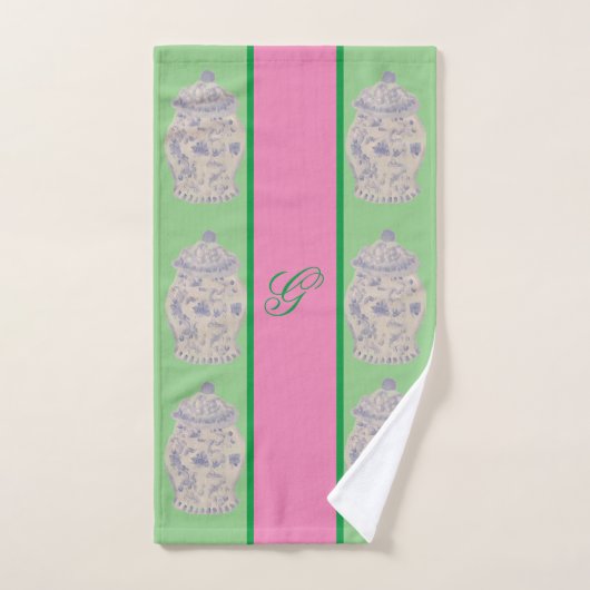 Roze handschildpaddenstoelen van de Chinoiserie Gi Bad Handdoek (Handdoek)