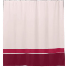 Roze handschoenen in streep douchegordijn