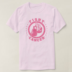Roze handschoenen tegen kanker t-shirt