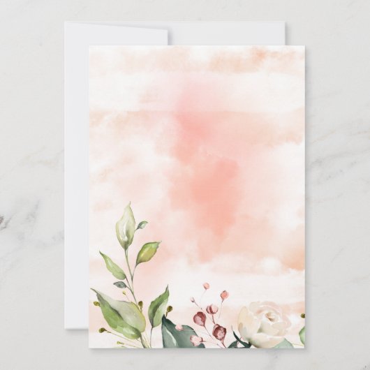 roze handschrift kaart (Achterkant)