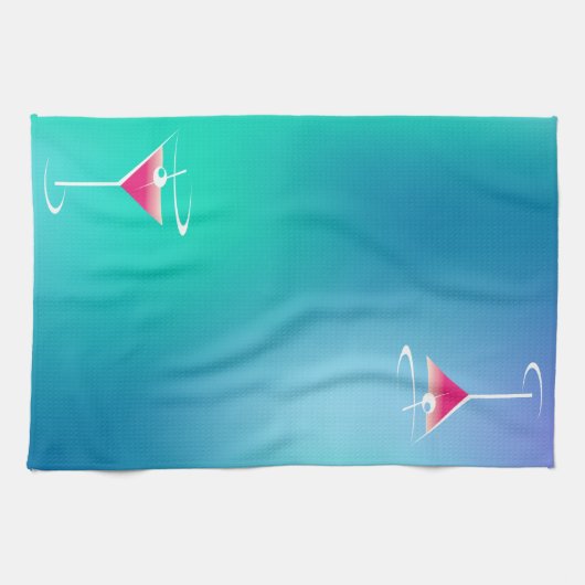 Roze handstaarthanddoeken theedoek (Horizontaal)