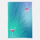 Roze handstaarthanddoeken theedoek (Verticaal)