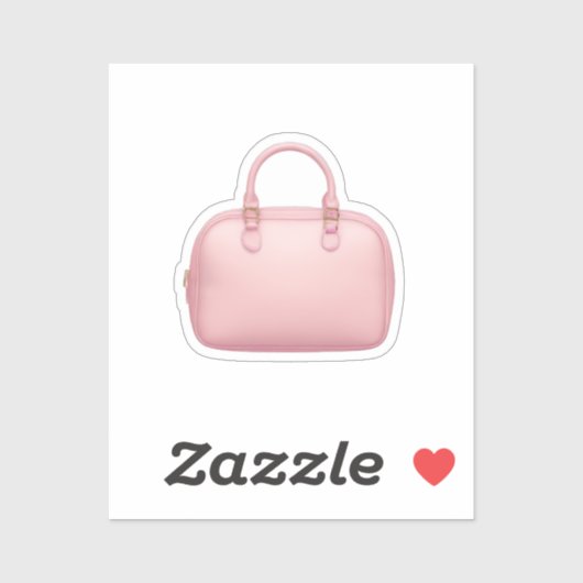 Roze handtas Emoji Sticker (Vel)