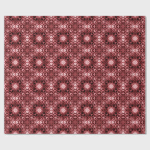 Roze Handtekening Gothic Patroon Cadeaupapier