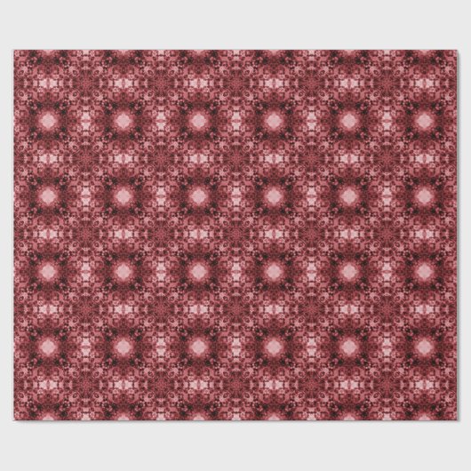 Roze Handtekening Gothic Patroon Cadeaupapier (Vlak)