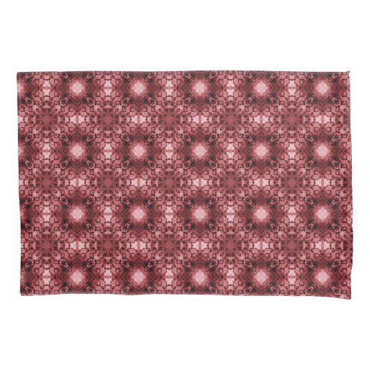 Roze Handtekening Gothic Patroon Kussensloop (Voorkant)