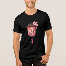 Roze hangende lantaarn met kersenbloesems