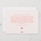 Roze Happy and Healthy 2021-feestfoto Feestdagenkaart (Achterkant)