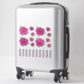  roze Happy Birthday Flower Decals Sticker (Koffer)