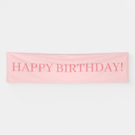 Roze Happy Birthday Spandoek