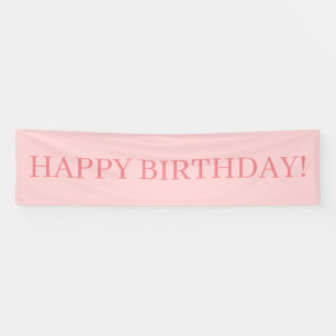 Roze Happy Birthday Spandoek