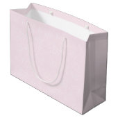 Roze Happy Birthday Wildflowers Patroon Groot Cadeauzakje (Achterkant Gekanteld)