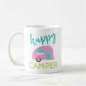 Roze Happy Camper Coffee-Mok Koffiemok (Links)