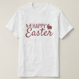Roze Happy Easter T-Shirt