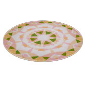 Roze Happy Green Zomerster Dopamine Decor Snijplank (Hoek)