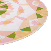 Roze Happy Green Zomerster Dopamine Decor Snijplank (Hoek)