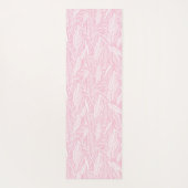 Roze Happy Oerwoud Dierenpatroon & Tropische blade Yogamat (Achterkant)