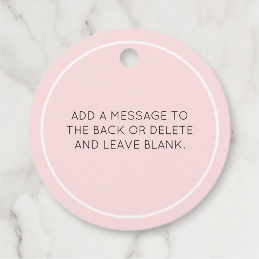 Roze Happy Paaster Bunny Bedankjes Labels (Achterkant)