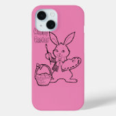 Roze Happy Paaster Bunny Case-Mate iPhone Case (Achterkant)