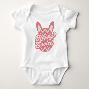 Roze Happy Paaster Bunny Romper