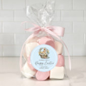 Roze Happy Paaster Bunny Ronde Sticker