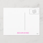 Roze Happy Valentijn Cupid briefkaart (Achterkant)