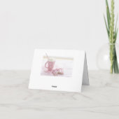 Roze Happy Valentijnsdag Bedankkaart (Achterkant)
