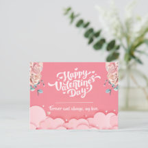 Roze Happy Valentijnsdag