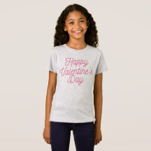 Roze Happy Valentijnsdag | Shirt Jersey