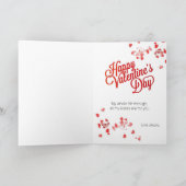 Roze Happy Valentine's Day Foto Romantic Hearts Kaart (Binnen)