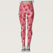 Roze hardloop Amaryllis luxe geschenken voor mama Leggings (Voorkant)