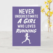 Roze hardloopkaarten voor meisjes hardloopster mei kaart (Gele Bloem)