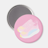 Roze hardloopschoenen magneet (Voorkant / Achterkant)