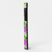 roze harige groene diamanten Case-Mate iPhone case (Achterkant/links)