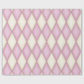 Roze Harlekijn Middeleeuws Sprookje (groot) Cadeaupapier (Vlak)