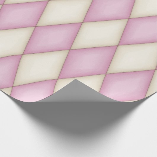 Roze Harlekijn Middeleeuws Sprookje (groot) Cadeaupapier (Hoek)