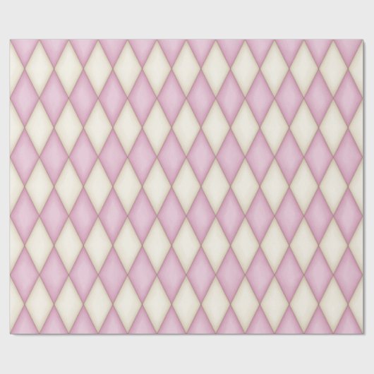 Roze Harlekijn Middeleeuws Sprookje (middelgrote s Cadeaupapier (Vlak)