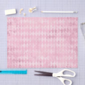Roze Harlekijnpatroon Tissuepapier (Craft)