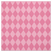 Roze Harlequin Diamond Pattern Stof (Swatch)