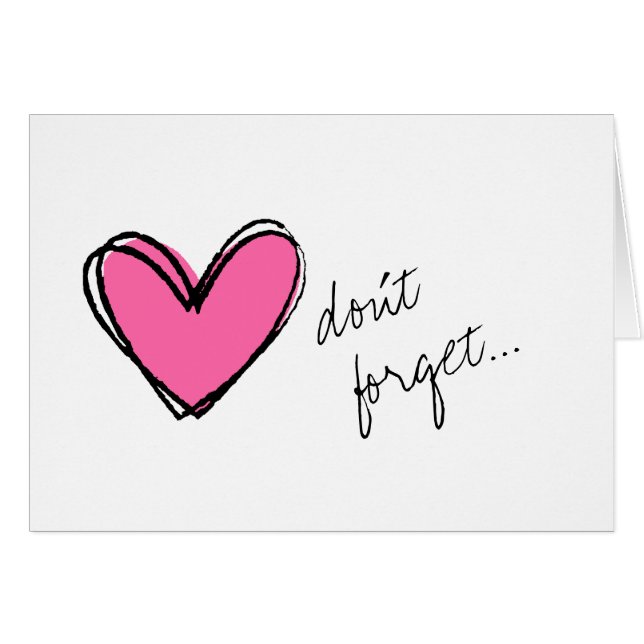 Roze hart (Voorkant Horizontaal)