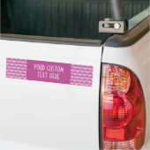 Roze hart aangepast bumpersticker (Op Truck)