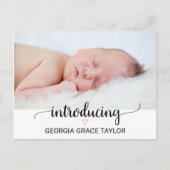 Roze hart | Aankondiging van de geboorte van de zw (Voorkant)