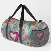 Roze Hart Abstracte Duffle Bag Plunjezak (Rechterhoek)