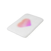 roze hart badmat (Gekanteld)