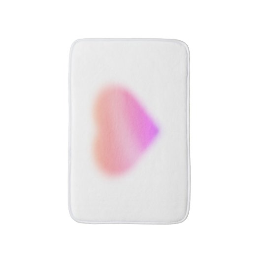 roze hart badmat (Voorkant Verticaal)