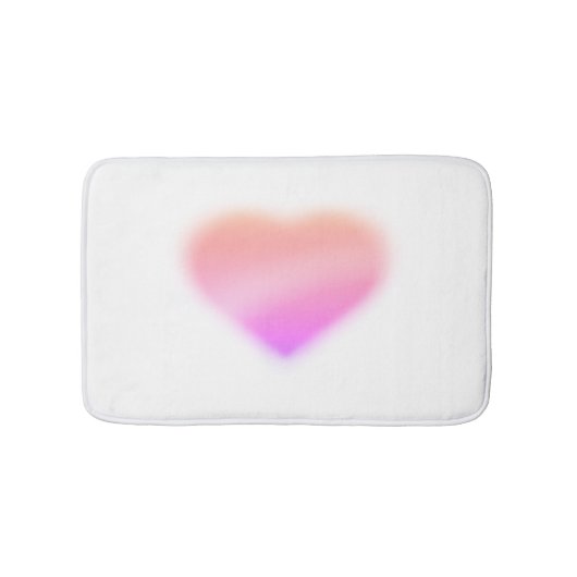 roze hart badmat (Voorkant)