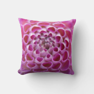 Roze Hart Bloem Dahlia Bloom Bloemen Patroon Kussen
