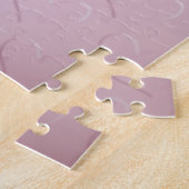 Roze Hart Bloemen Jigsaw Puzzel (Zijkant)