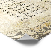 Roze Hart Boom - 100 tot 150 gasten - alfabetisch Poster (Hoek)