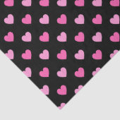 Roze Hart Borstkanker Bewustzijn Patroon Tissuepapier (Detail)